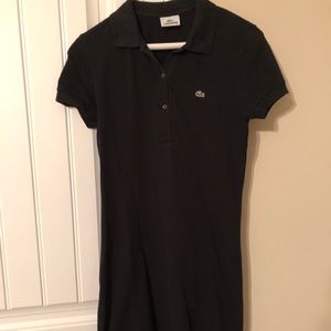 Lacoste Black Polo Dress Size 38